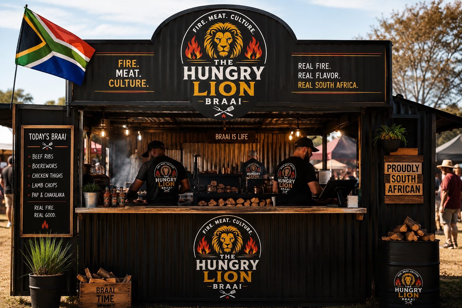 Le food stand The Hungry Lion